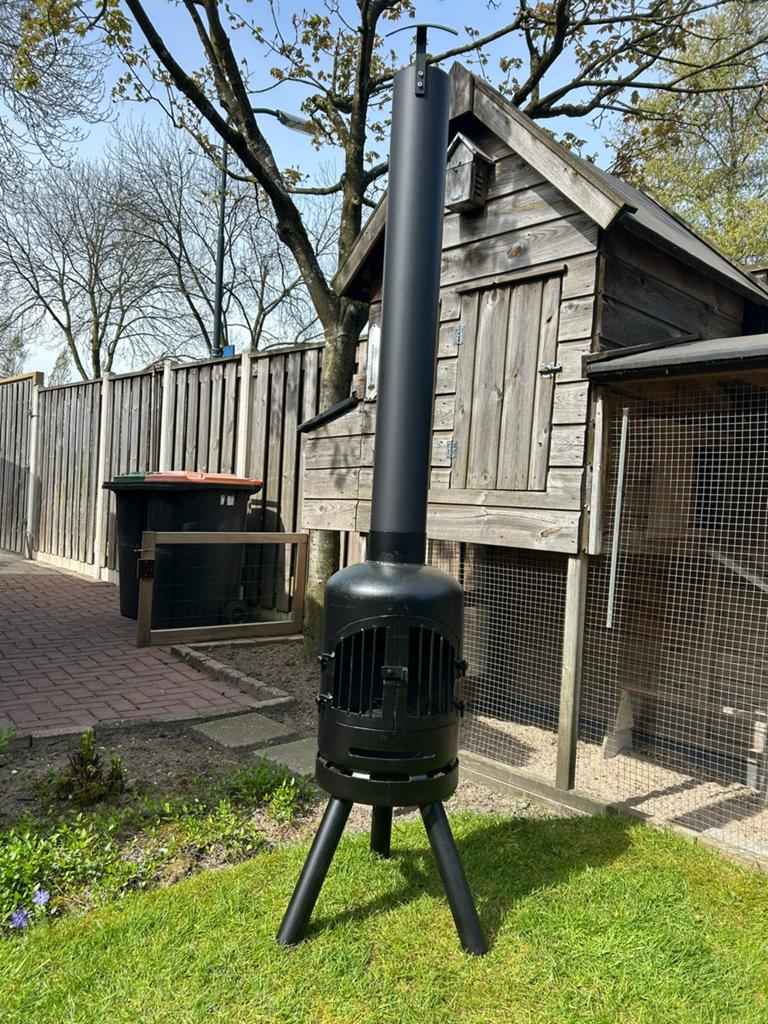 Te koop terrashaard houtkachel veranda potkachel bbq, Ophalen, Hademohaarden@outlook.com, Hademo, Amer2 7333 lp apeldoorn