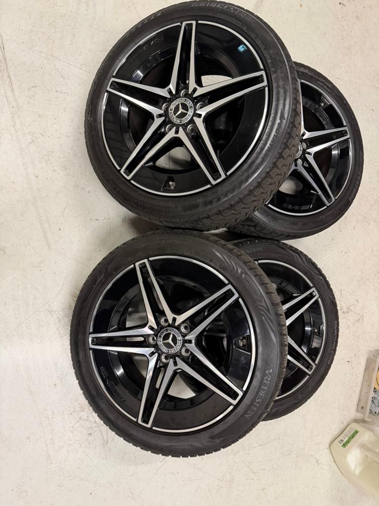 Originele Mercedes AMG C300E W206 18 inch breedset 5x112, Auto-onderdelen, Banden en Velgen, Ophalen, 18 inch, Banden en Velgen