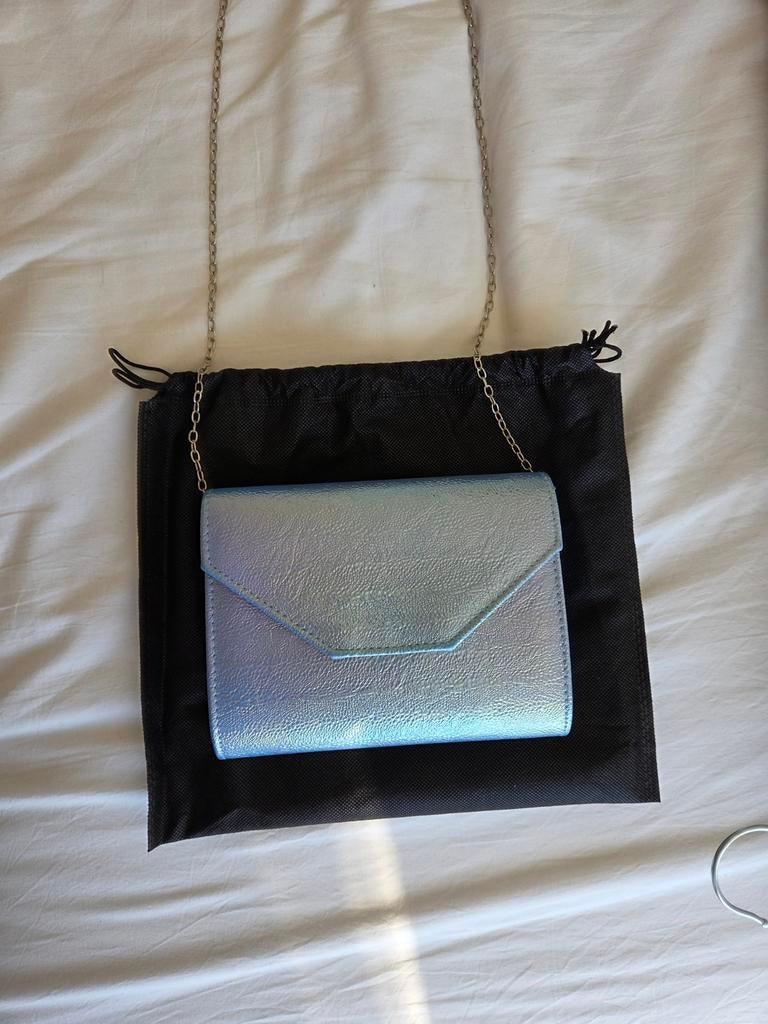 Blauw metallic tasje van Bulaggi, Ophalen of Verzenden, Zo goed als nieuw, Blauw, Avondtasje