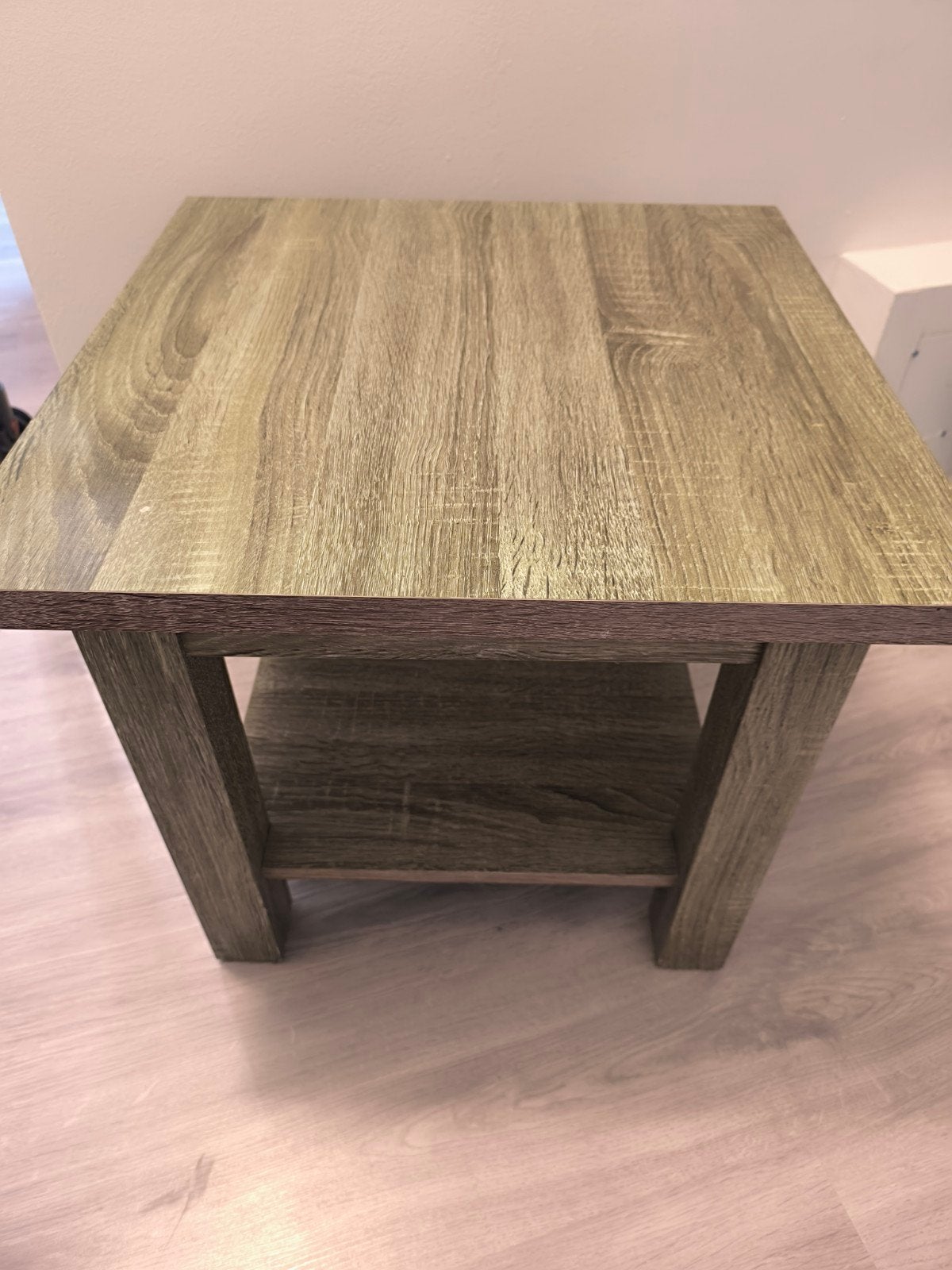 bijzettafel met opbergplank, Overige materialen, Minder dan 55 cm, Gebruikt, Modern, Scandinavisch