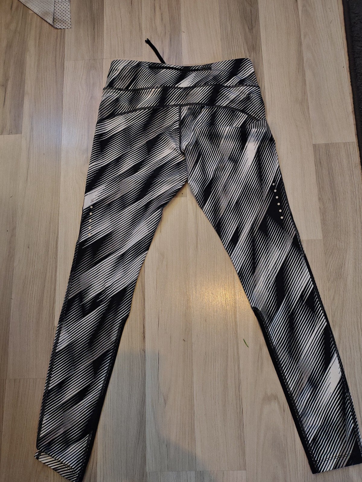 Nike Legging Zwart/wit, Legging, Maat 36/38 (S), Wit, Nike