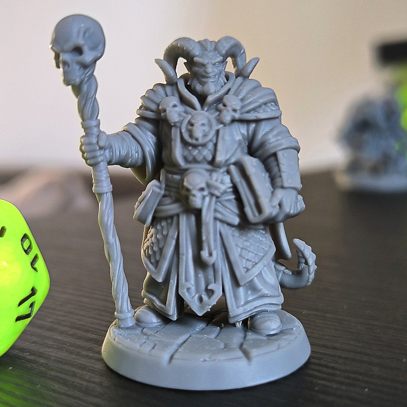 tiefling wizard Miniature D&D HQ dungeon's and dragons, Ophalen of Verzenden, Overige soorten