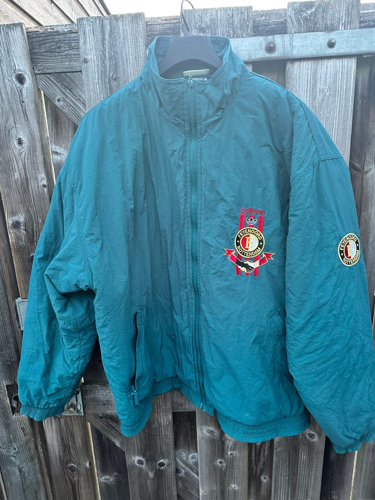 Feyenoord vintage jas maat L, Ophalen, Zo goed als nieuw, Feyenoord, Shirt