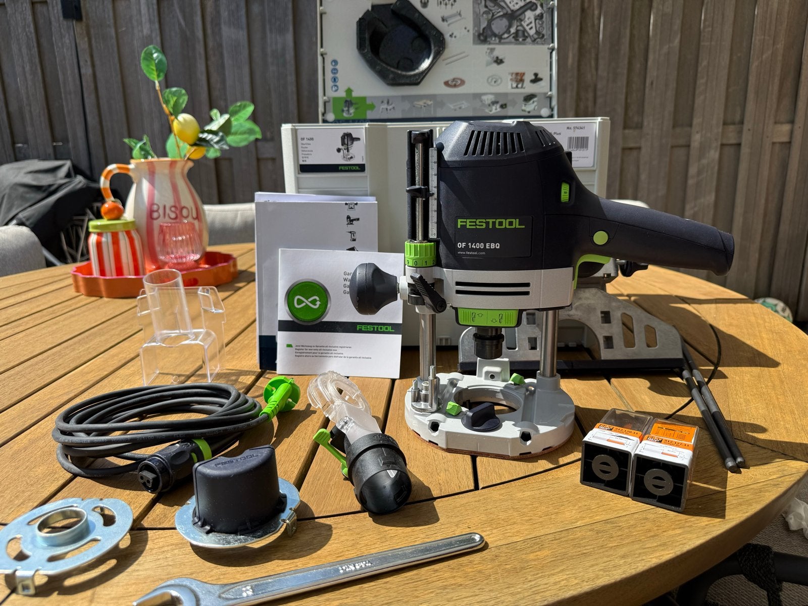 Festool OF 1400 EBQ Bovenfrees - Zo goed als nieuw, Ophalen, Zo goed als nieuw, Elektrisch, Bovenfrees