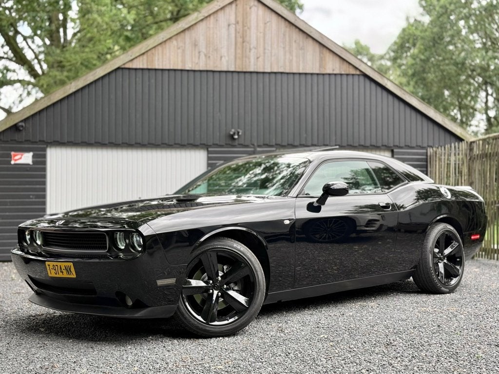 Dodge Challenger 3.6 V6 VVT Aut Leder Schuifdak 20 Inch, Auto's, Dodge, Automaat, Achterwielaandrijving, Gebruikt, Zwart