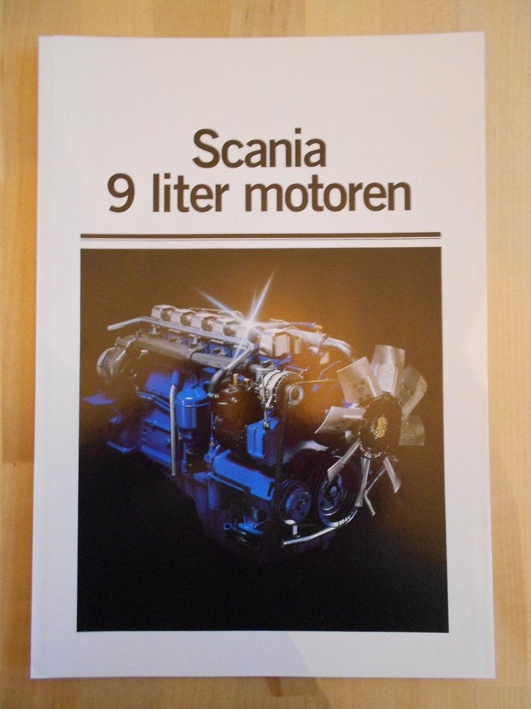 Scania 92 Motor Brochure 1984 – 9 liter T92 R92 P92 G92, Ophalen of Verzenden, Zo goed als nieuw, Overige merken, Scania