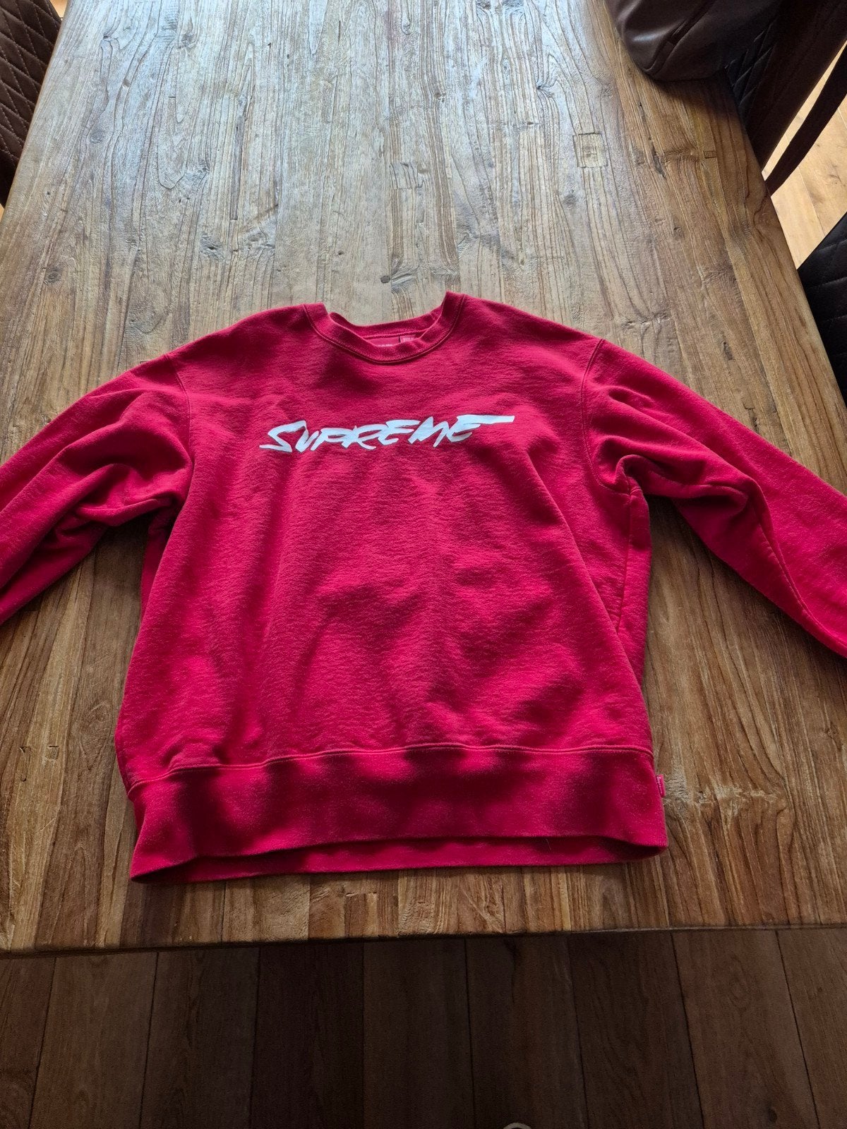 Supreme Sweatshirt Rood - Maat Small, Ophalen, Zo goed als nieuw, Rood, Maat 46 (S) of kleiner