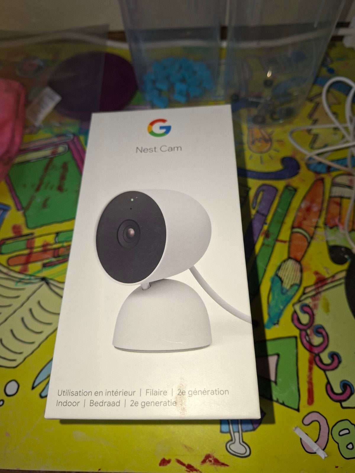 Google Nest Cam (2e generatie) - Binnencamera, Ophalen of Verzenden, Zo goed als nieuw, Binnencamera