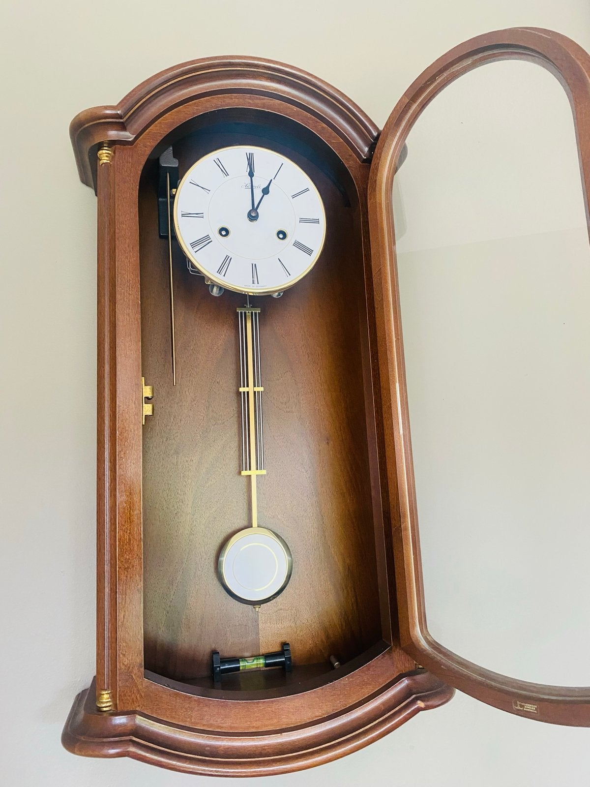 Hermle Mechanische Wandklok - Duits Kwaliteitsuurwerk, Antiek en Kunst, Ophalen