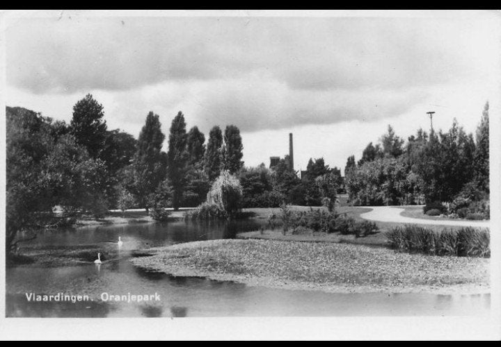Vlaardingen Oranje Park 1948, Verzamelen, Verzenden, 1940 tot 1960, Gelopen, Zuid-Holland