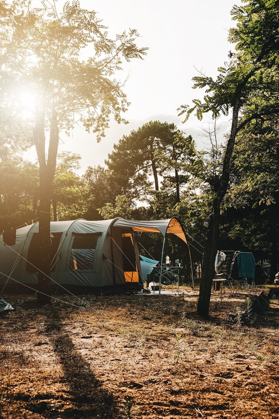 Vrijbuiter Outdoor Tannon 320 – 4p katoenen tunneltent, Ophalen, Gebruikt, Tot en met 4