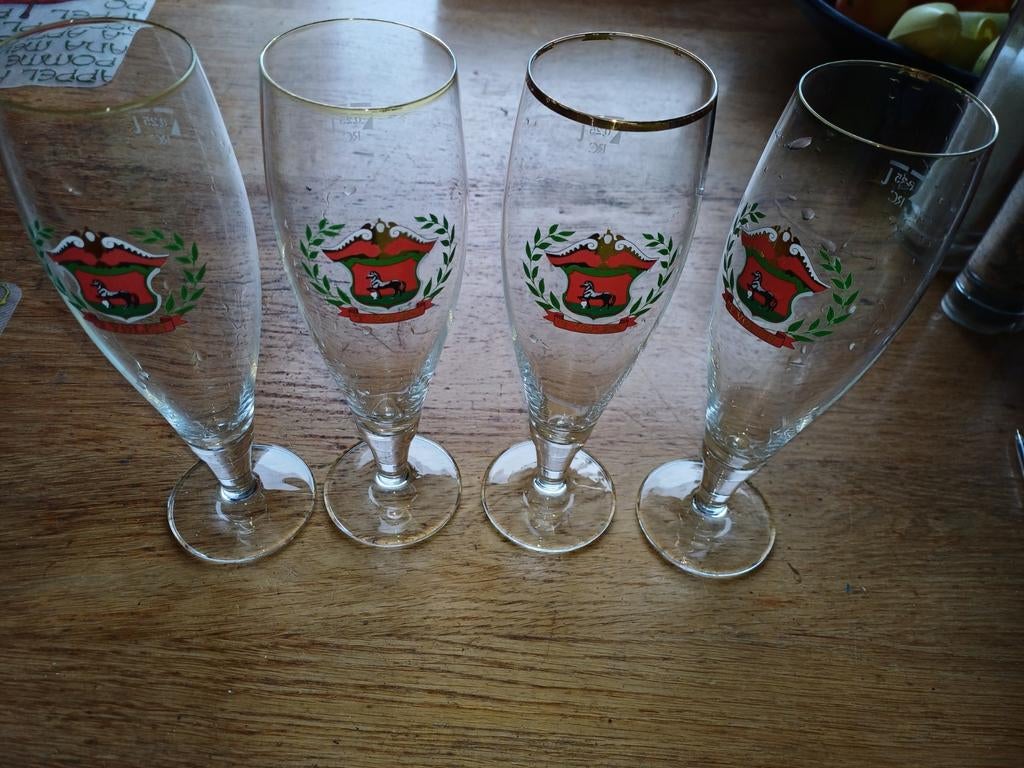 Set van 4 't Volen bierglazen, Ophalen of Verzenden