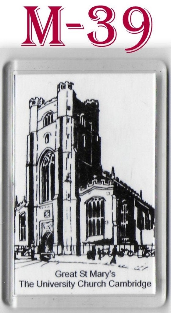 M39 koelkastmagneet st mary church cambridge engeland, Verzenden, Zo goed als nieuw