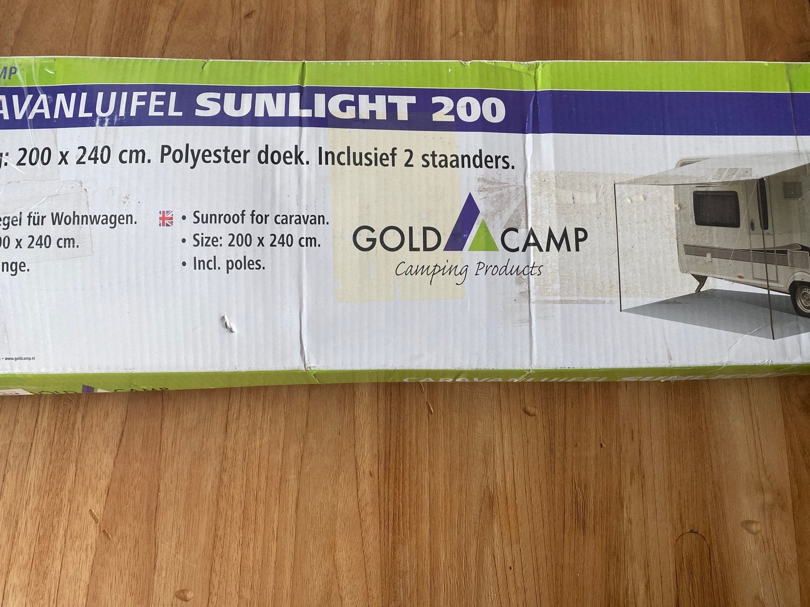 Goldcamp caravanluifel sunlight 200, Caravans en Kamperen, Ophalen of Verzenden, Nieuw