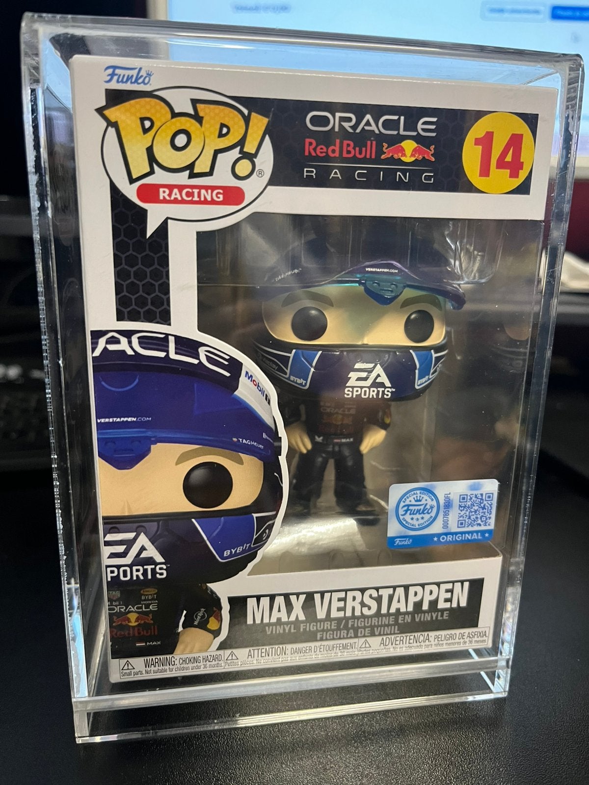 funko pop MAX nr 14 in Hard Acryl box, Verzamelen, Verzenden, Nieuw, Formule 1