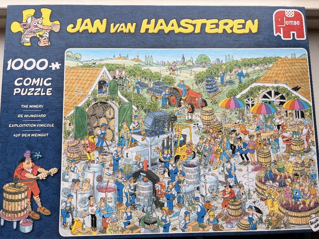 Jan van Haasteren - De Wijngaard - 1000 stukjes, Ophalen of Verzenden, 500 t/m 1500 stukjes, Zo goed als nieuw, Legpuzzel
