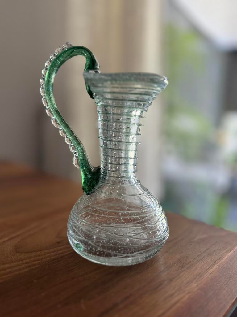 Hadgeblazen glazen karaf boit, Antiek en Kunst, Ophalen