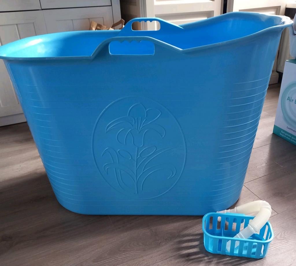 Bath Bucket Zitbad voor Volwassenen Blauw | Mobiel Bad 91x60, Huis en Inrichting, Badkamer | Badkamermeubels, Ophalen, Gebruikt