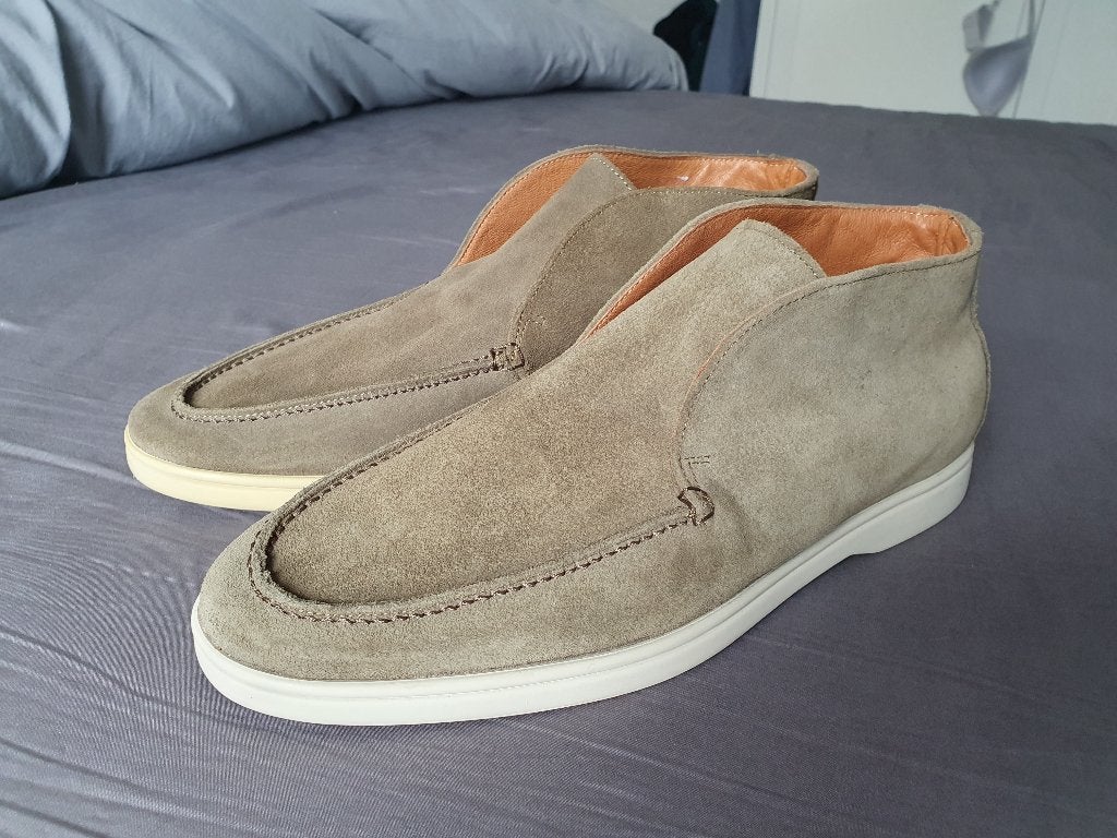 Sacha suede loafers / instappers olijfgroen mt 43 NIEUW, Loafers, Overige kleuren, Nieuw, Ophalen of Verzenden