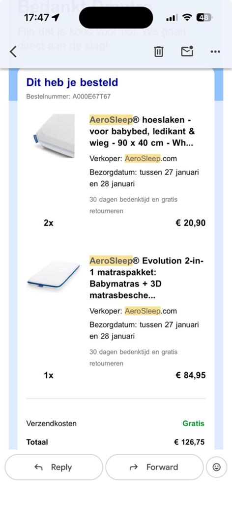 Aerosleep Evolution 2-in-1 Babymatras + 3D matrasbeschermer, Ophalen, Jongetje of Meisje, Wit, Overige typen