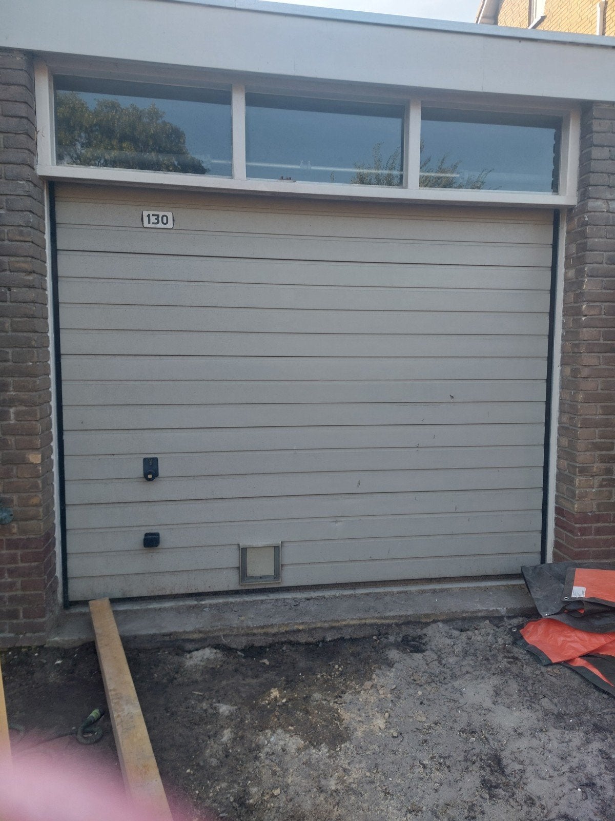 Gebruikte Garagedeur met Rails, Gebruikt, 80 tot 100 cm, Garagedeur, Ophalen of Verzenden