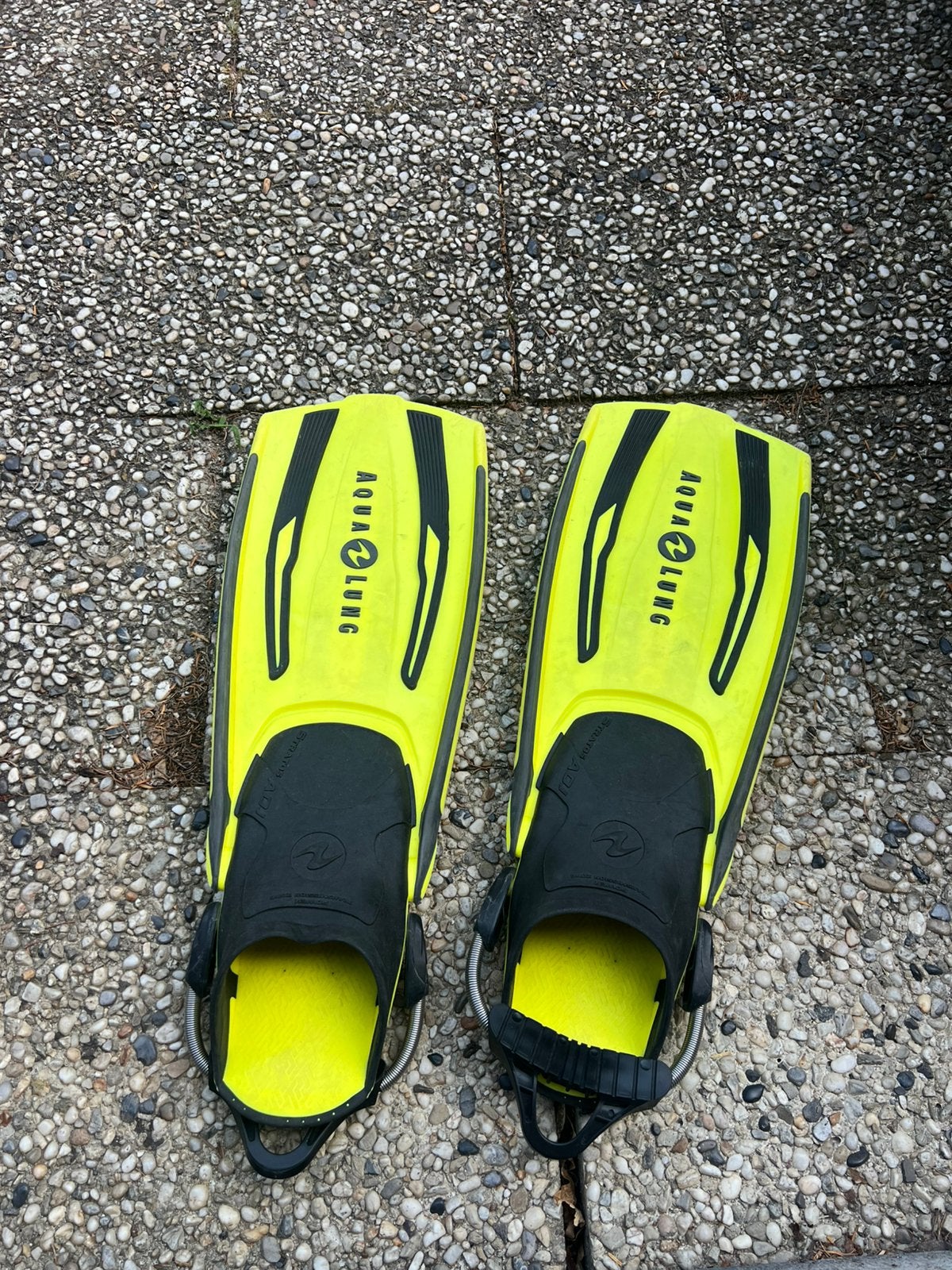Aqua lung flippers, Ophalen of Verzenden, Zo goed als nieuw, Zwem- of Duikvliezen