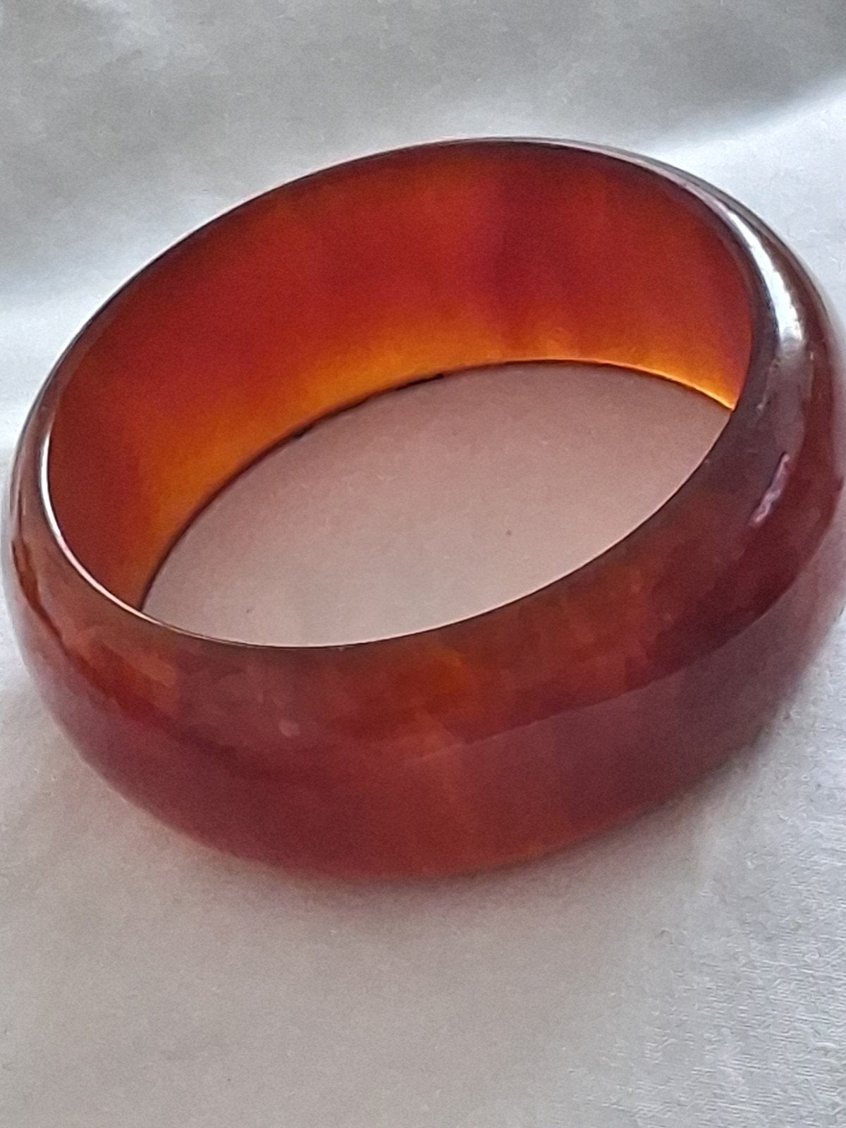 Bakeliet Armband Appeljuce/ cognac kleur 57 gram, Ophalen of Verzenden, Ring