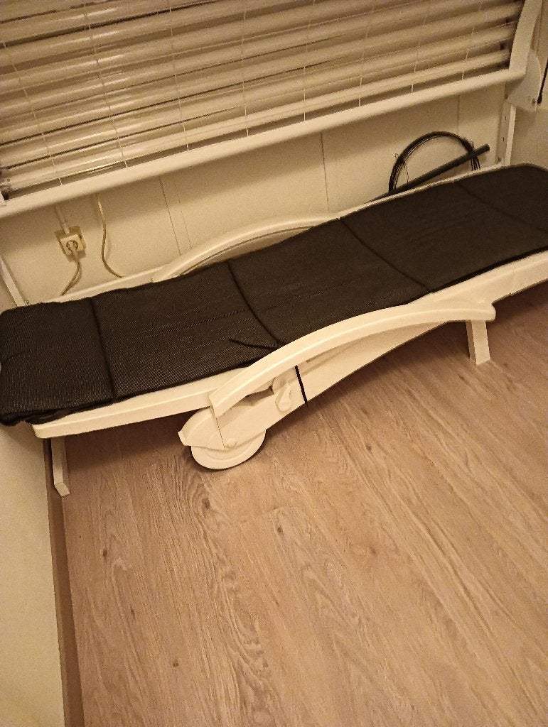 Ligbed, Tuin en Terras, Ophalen, Zo goed als nieuw, Kunststof, Verstelbaar