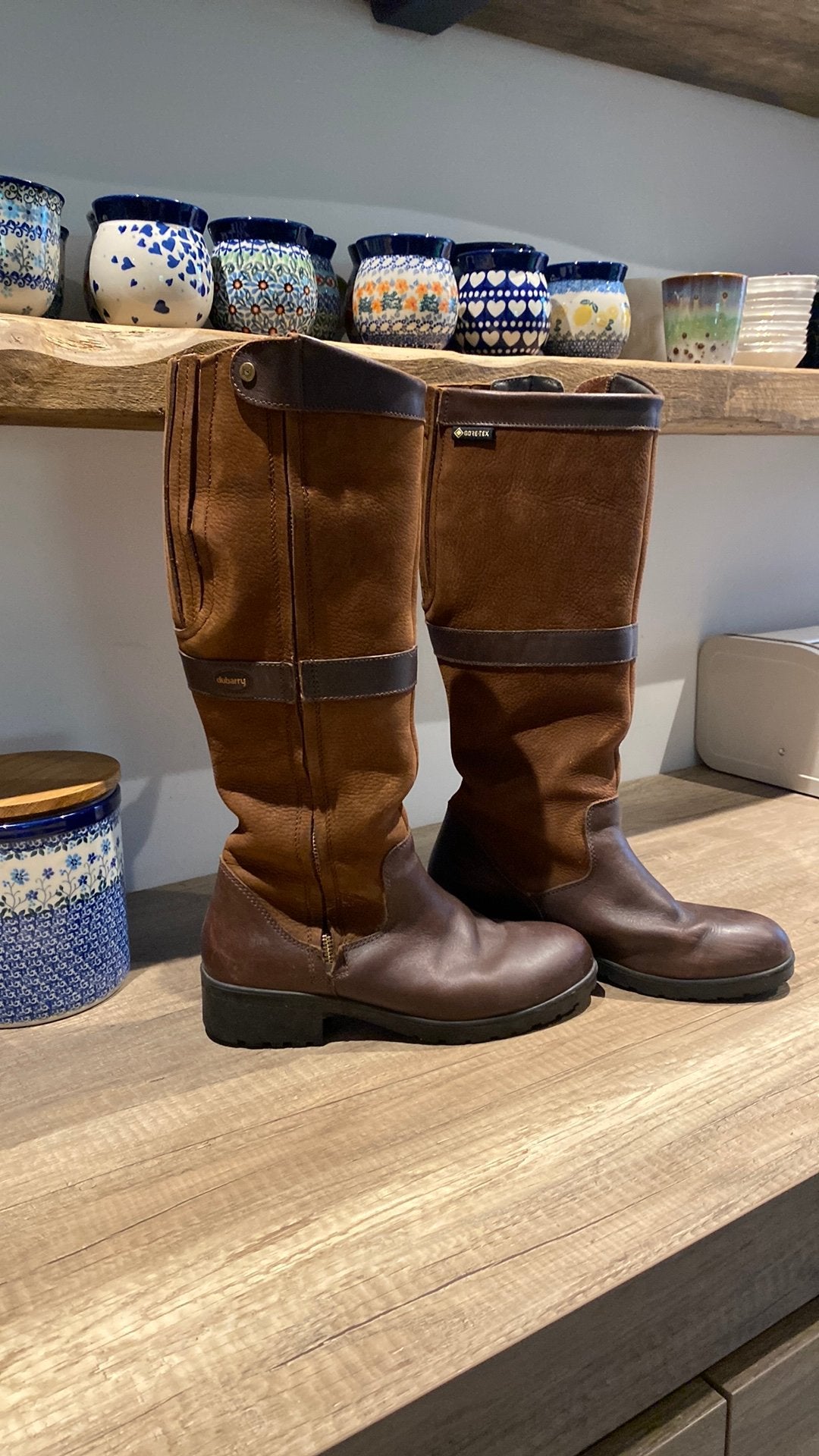 DUBARRY SLIGO dameslaars maat 40 walnut, Hoge laarzen, Bruin, Ophalen of Verzenden, Zo goed als nieuw