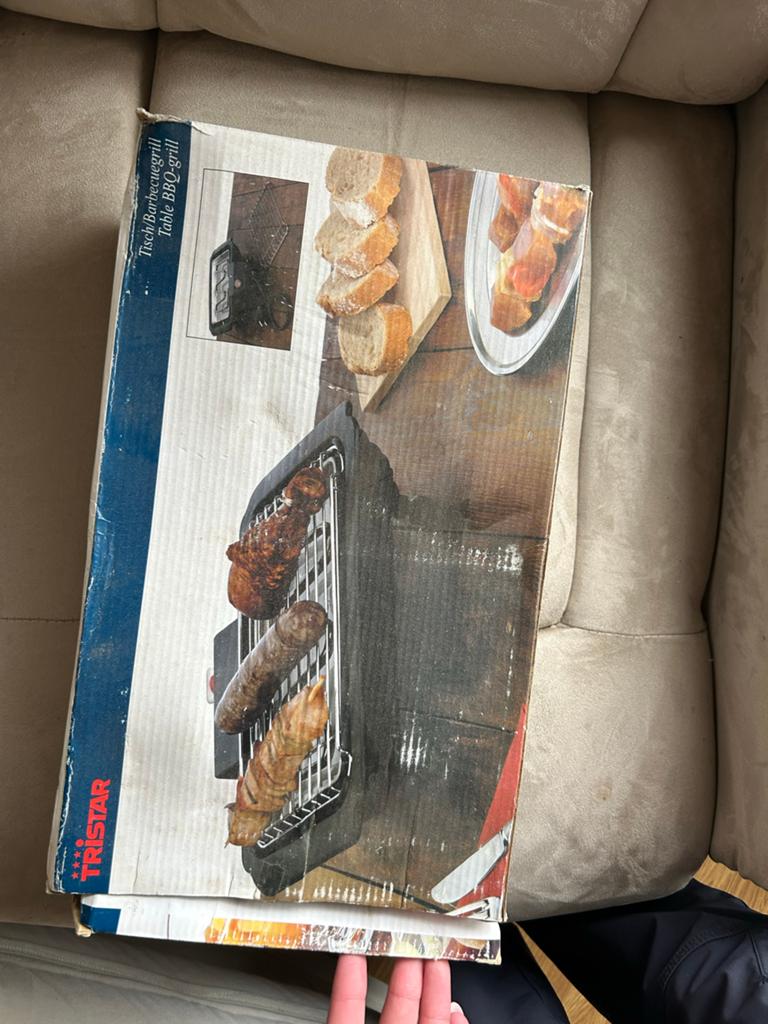 Tristar Tafel BBQ-grill - Krachtige 600W Grill, Witgoed en Apparatuur, Ophalen, Gebruikt