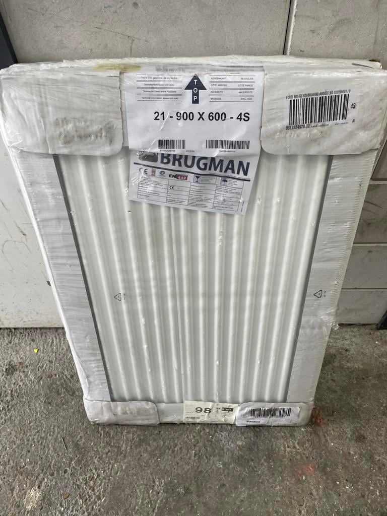 Brugman radiator 900x600 type21, Ophalen, Radiator, Nieuw, 150 cm of meer