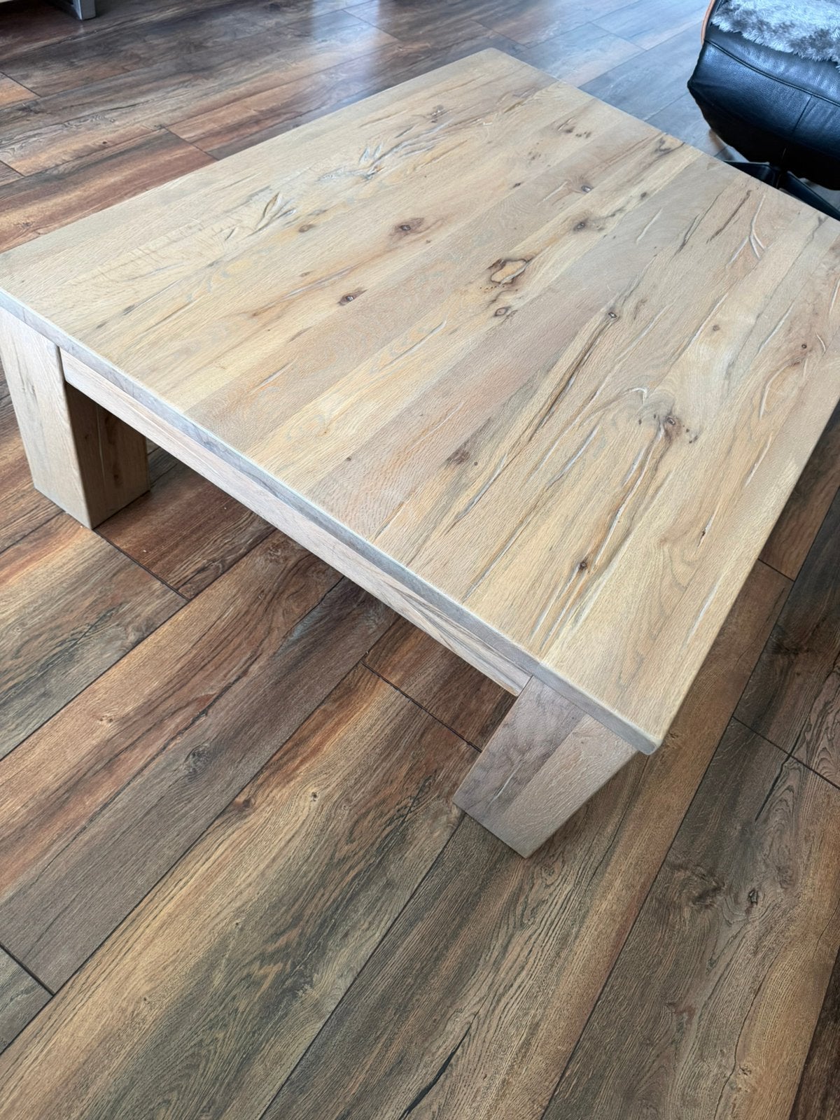 Massieve salontafel, Ophalen, 100 tot 150 cm, 50 tot 100 cm, Zo goed als nieuw