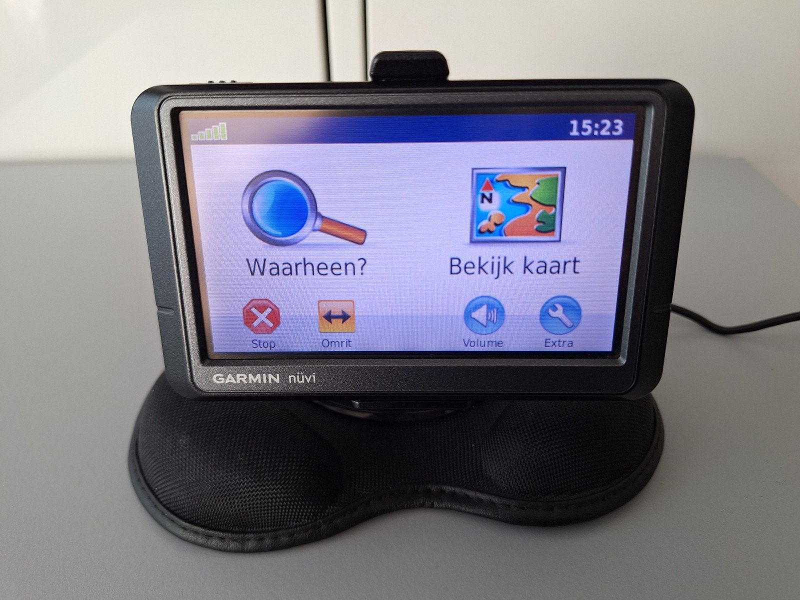 Garmin nüvi 255W Navigatiesysteem met accessoires, Ophalen of Verzenden, Gebruikt