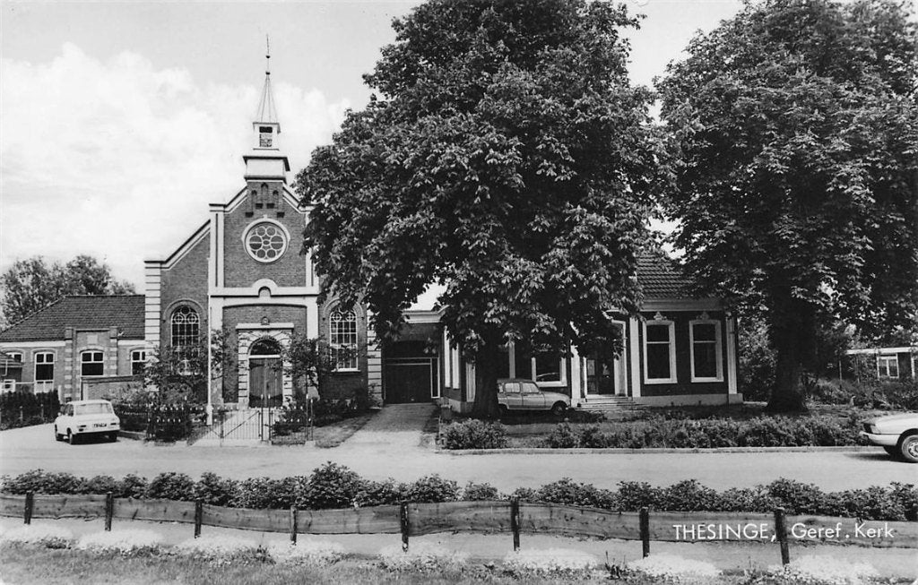 703-379-001 Thesinge Geref Kerk, Verzenden, Voor 1920, Groningen