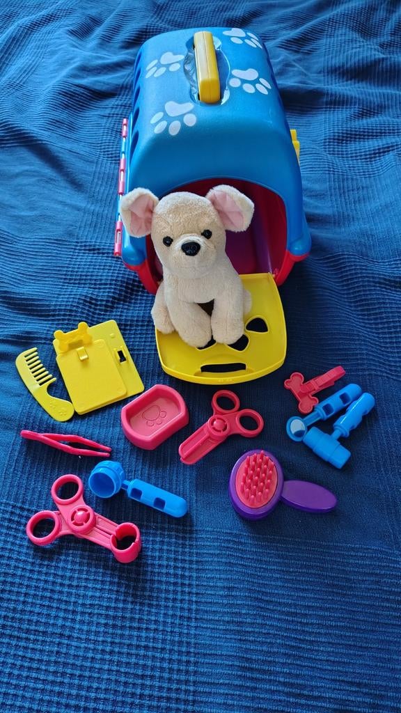 Dierenarts speelset met hondje en accessoires, Ophalen of Verzenden