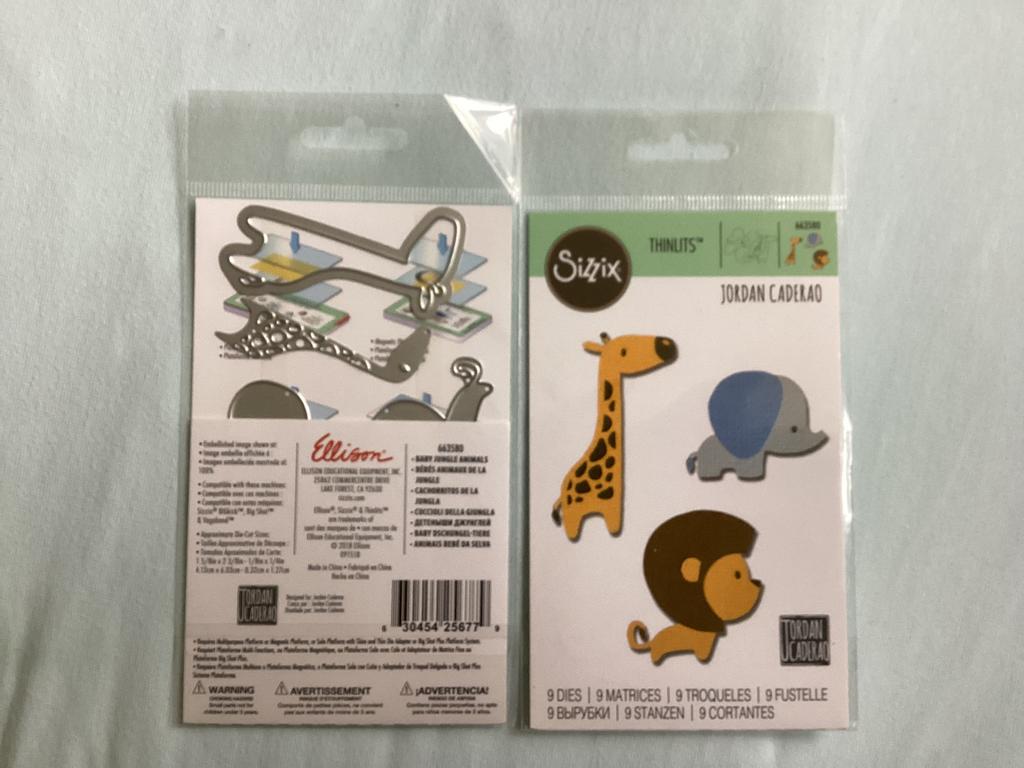 Sizzix thinlits die set - 9pk baby jungle animals, 663580, Ophalen of Verzenden, Nieuw, Frame of Mal, Sizzix