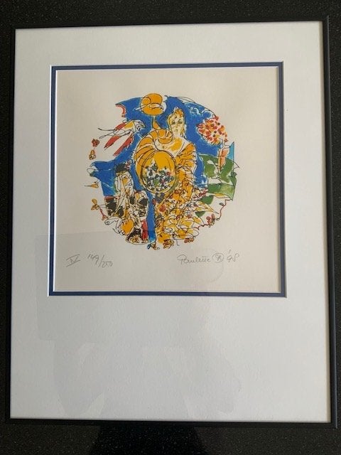 3 zeefdrukken van Paulette Snijders, Gelimiteerde oplage, Ophalen, Abstract, Zeefdruk