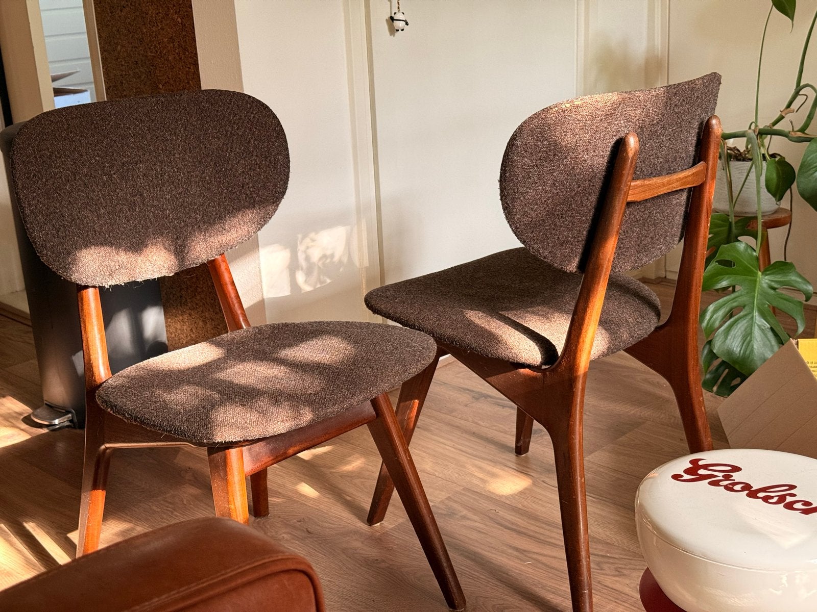 2 Vintage Stoelen - Jaren '60 Deens Design - Van Teeffelen, Ophalen