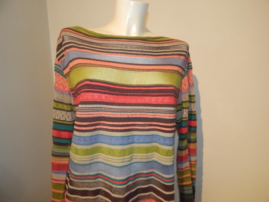Ivko fijn gebreide multicolor trui baggy oversized look M/L, Maat 38/40 (M), Overige kleuren, Gedragen, Ivko