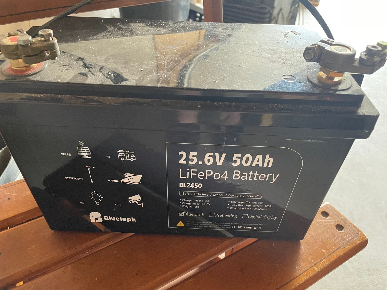 Lifepo4 accu 24 volt, Ophalen, Gebruikt