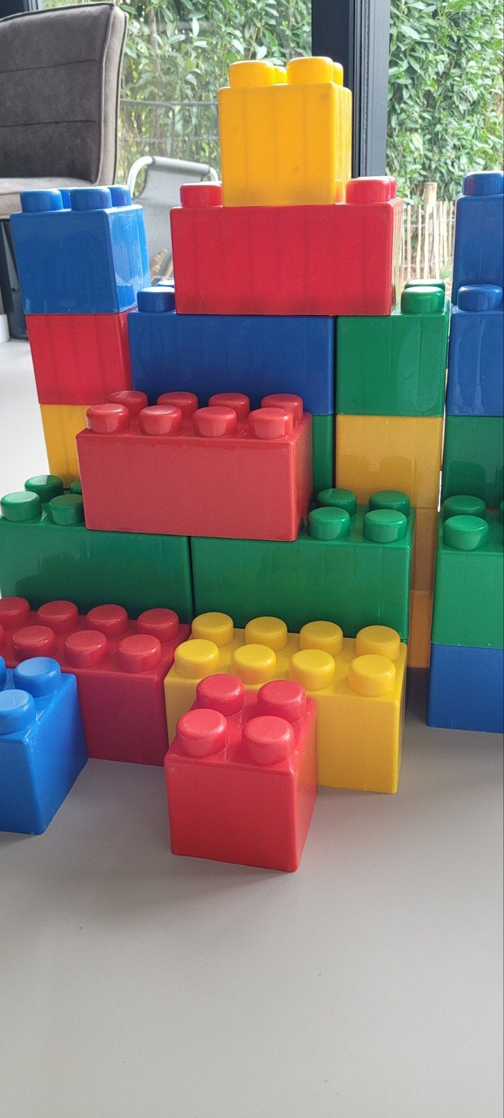 Grote bouwblokken, Ophalen