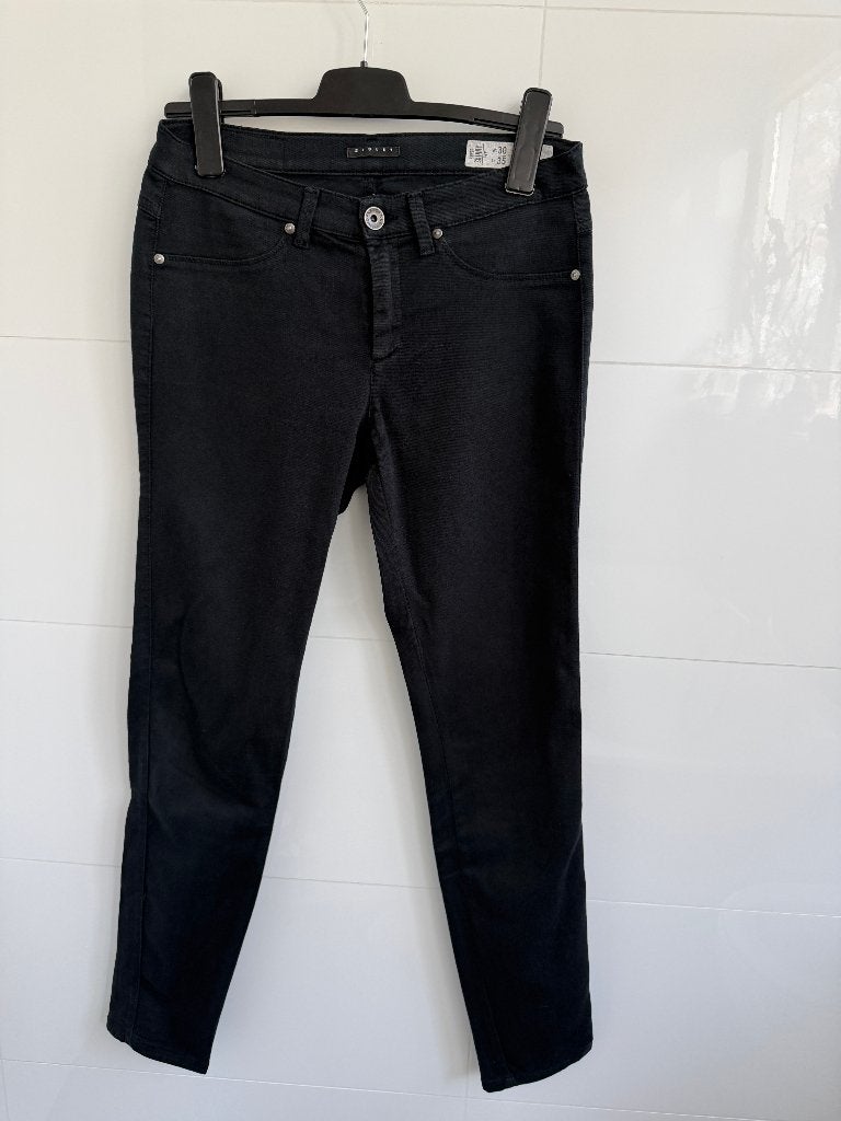 Broek skinny Sisley maat 30, Zwart, Sisley, Zo goed als nieuw, Lang