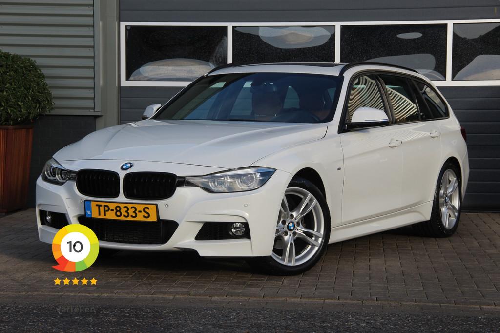 BMW 3 Serie Touring 318i M Sport | NL Auto | PANO-DAK | HARM, Gebruikt, Euro 6, 1465 kg, Wit