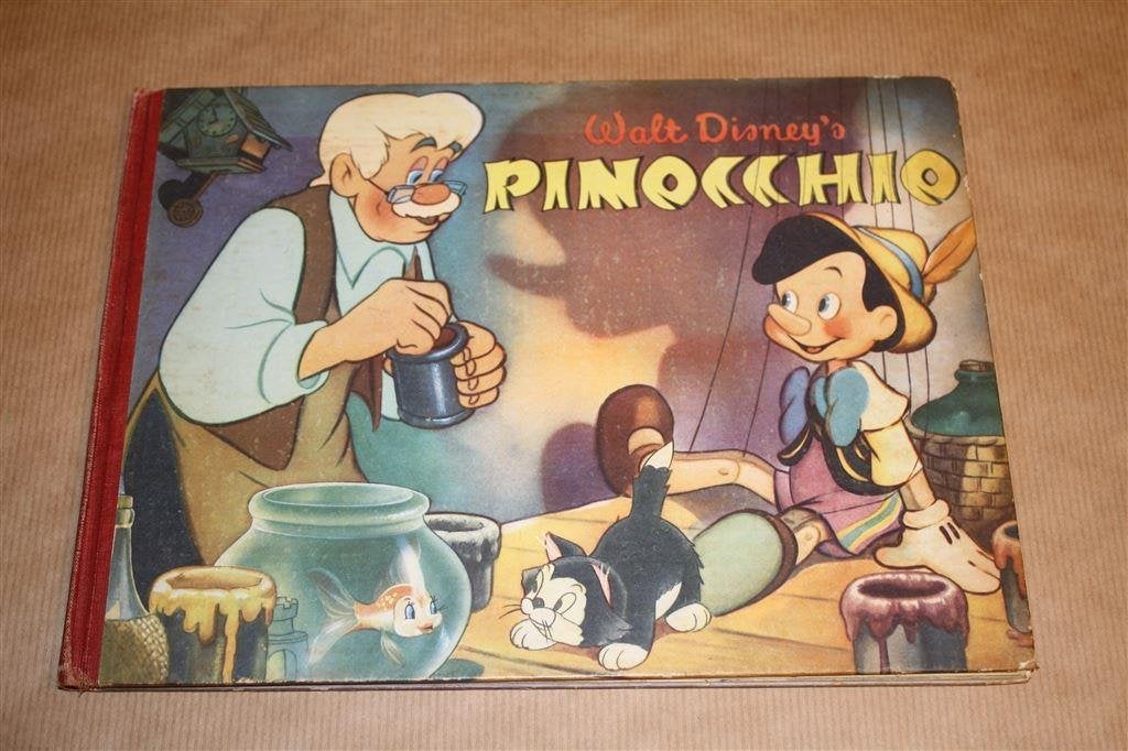 Compleet plaatjesalbum. Walt Disney's Pinocchio. 1957., Ophalen of Verzenden, Gelezen