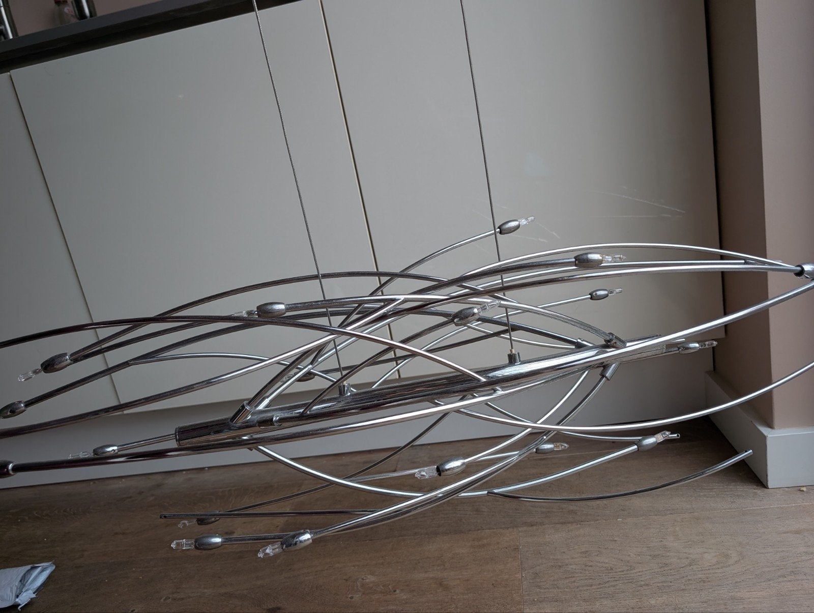 Moderne design hanglamp van Willemse Verlichting, Ophalen, Gebruikt, Metaal, Modern design