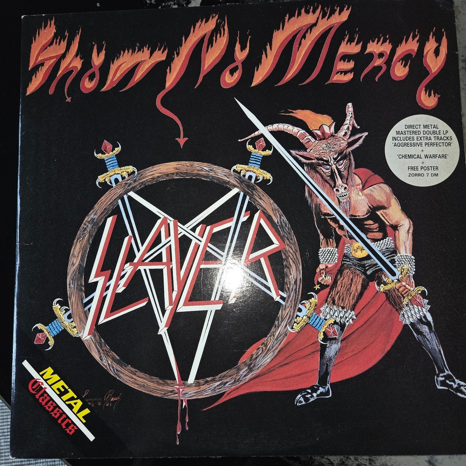 Slayer - Show No Mercy (Dubbel LP, Metal Blade Records), Ophalen of Verzenden, Gebruikt, Heavy metal