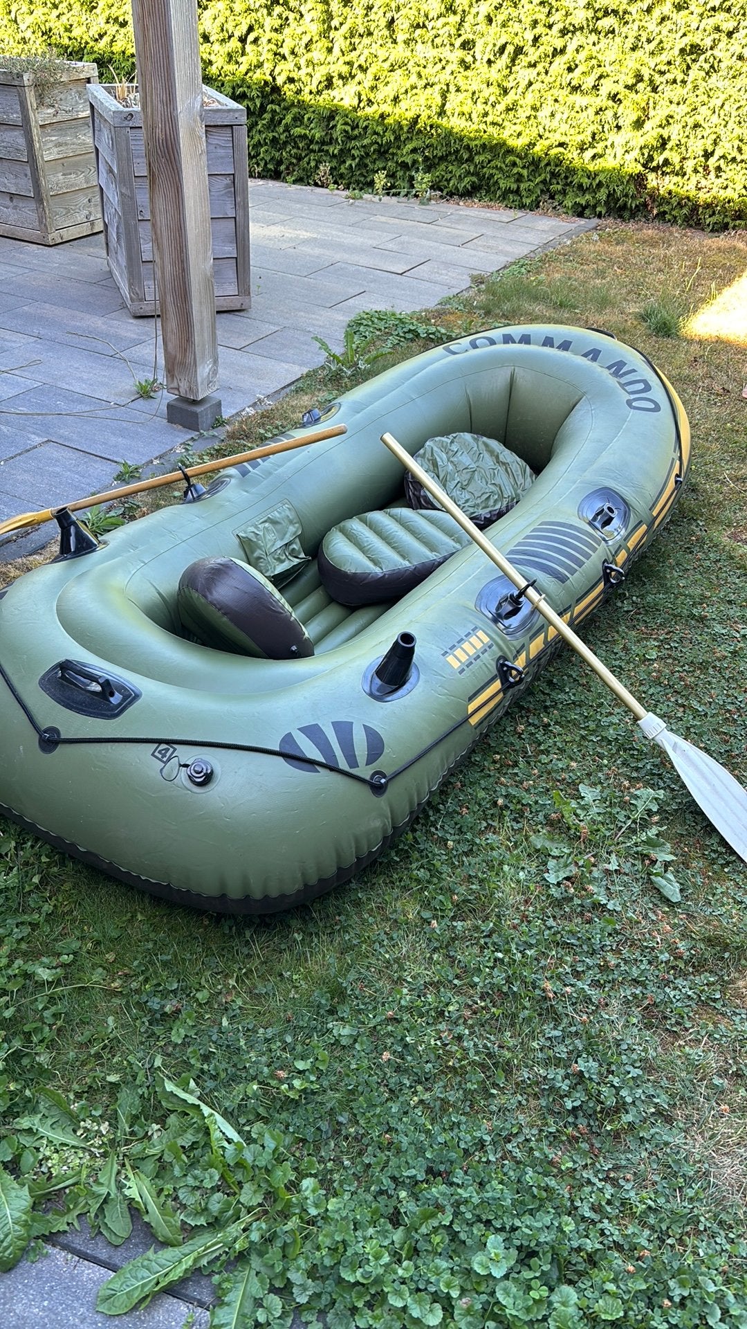 Commando opblaas boot compleet 3P met elektrische pomp, Ophalen of Verzenden, Zo goed als nieuw, Overige typen