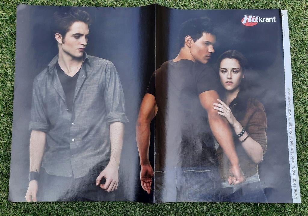 Poster 2x A4 Hitkrant 2009 Twilight-Saga / Tokio Hotel/Miley, Ophalen of Verzenden, Gebruikt, A1 t/m A3, Film en Tv