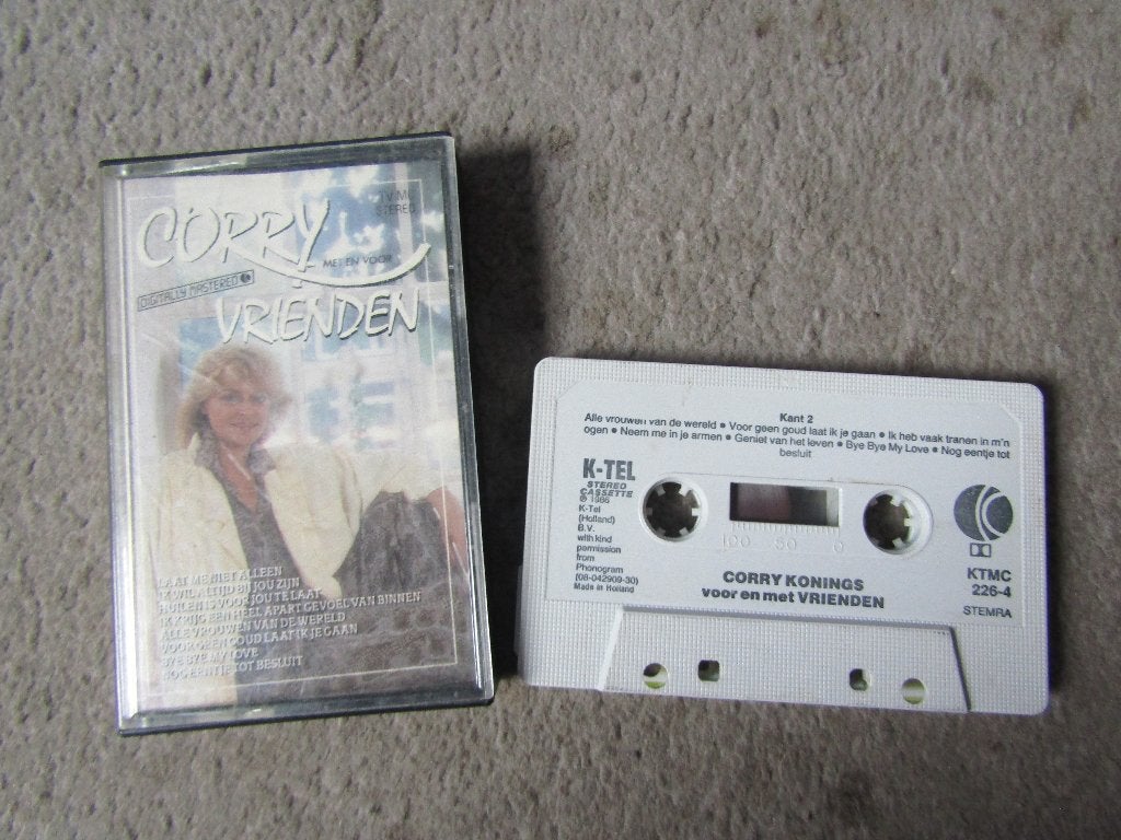 Cassette: Corry Konings met en voor vrienden, Gebruikt, 1 bandje, Ophalen of Verzenden, Origineel
