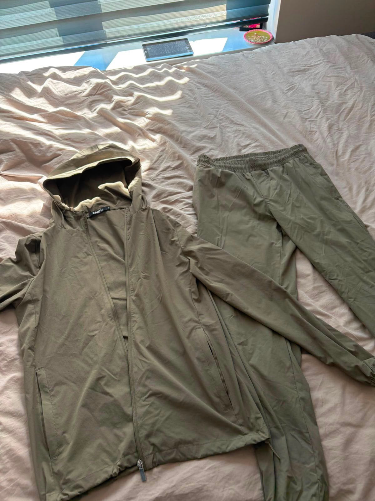 Endu Clo Tech Suit Hooded S (Dimano, Hark Graaf, Yugo), Ophalen of Verzenden, Zo goed als nieuw, Blauw